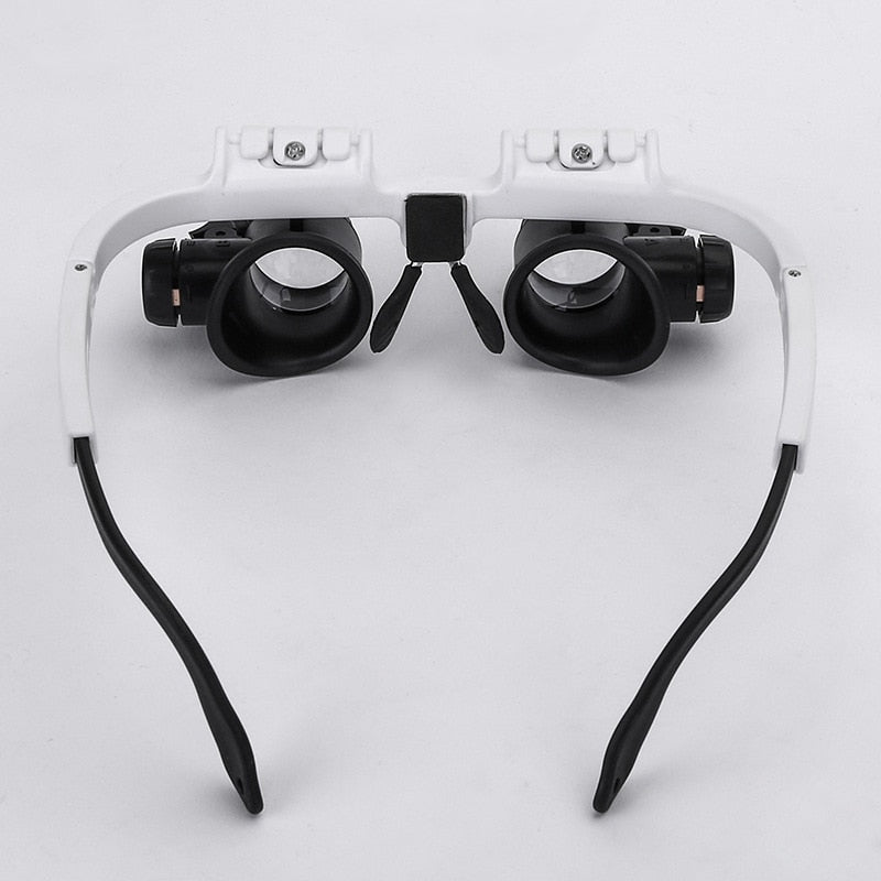 Lunettes loupe LED ajustables pour travaux de précision et loisirs créatifs