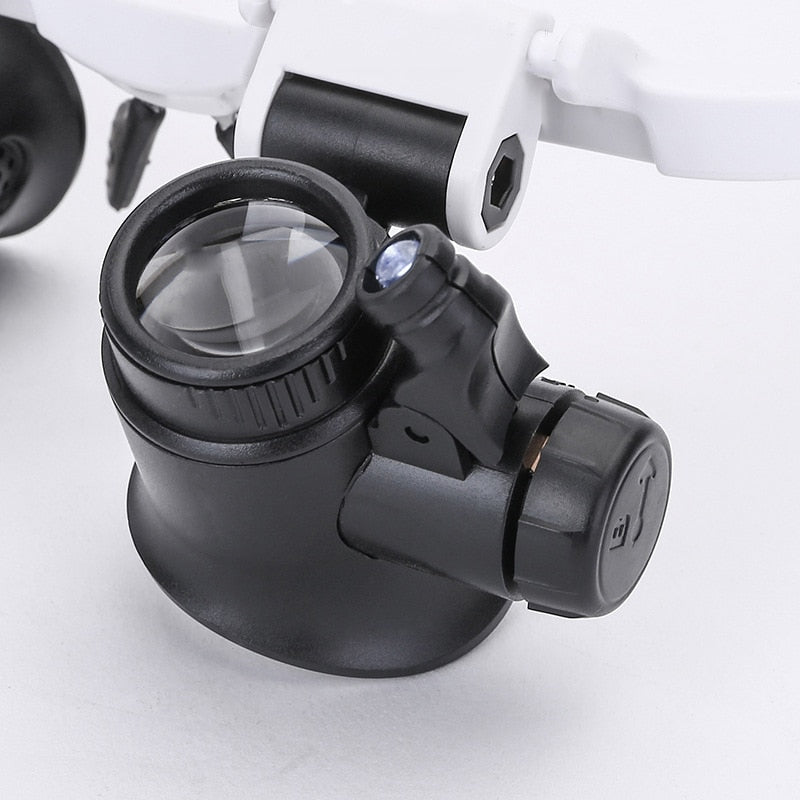 Lunettes loupe LED ajustables pour travaux de précision et loisirs créatifs