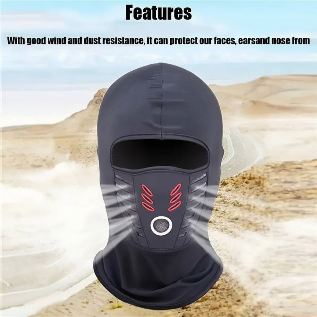 Masque facial thermique coupe-vent — mélange thermique moelleux, enveloppement sécurisé