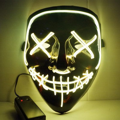 Masque d'Halloween effrayant, masque d'horreur démon souriant en latex pour adultes, masque terrifiant pour fêtes et cos
