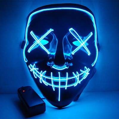 Masque d'Halloween effrayant, masque d'horreur démon souriant en latex pour adultes, masque terrifiant pour fêtes et cos