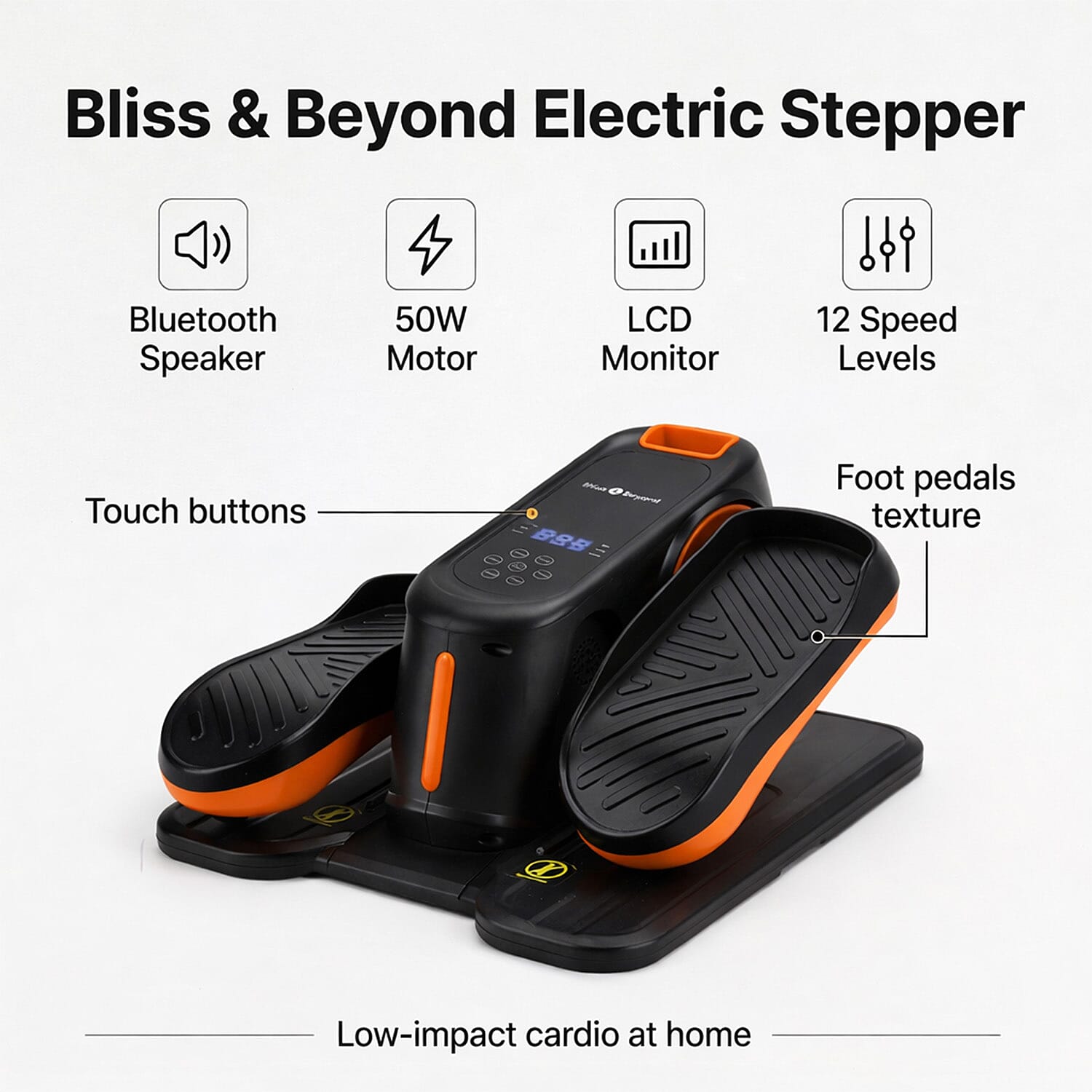 Mini vélo elliptique électrique pour jambes – exercice assis à domicile