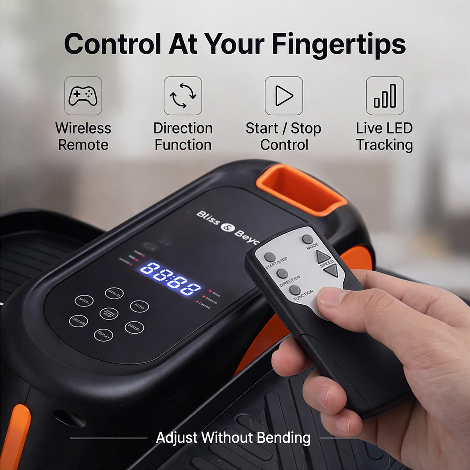 Mini vélo elliptique électrique pour jambes – exercice assis à domicile