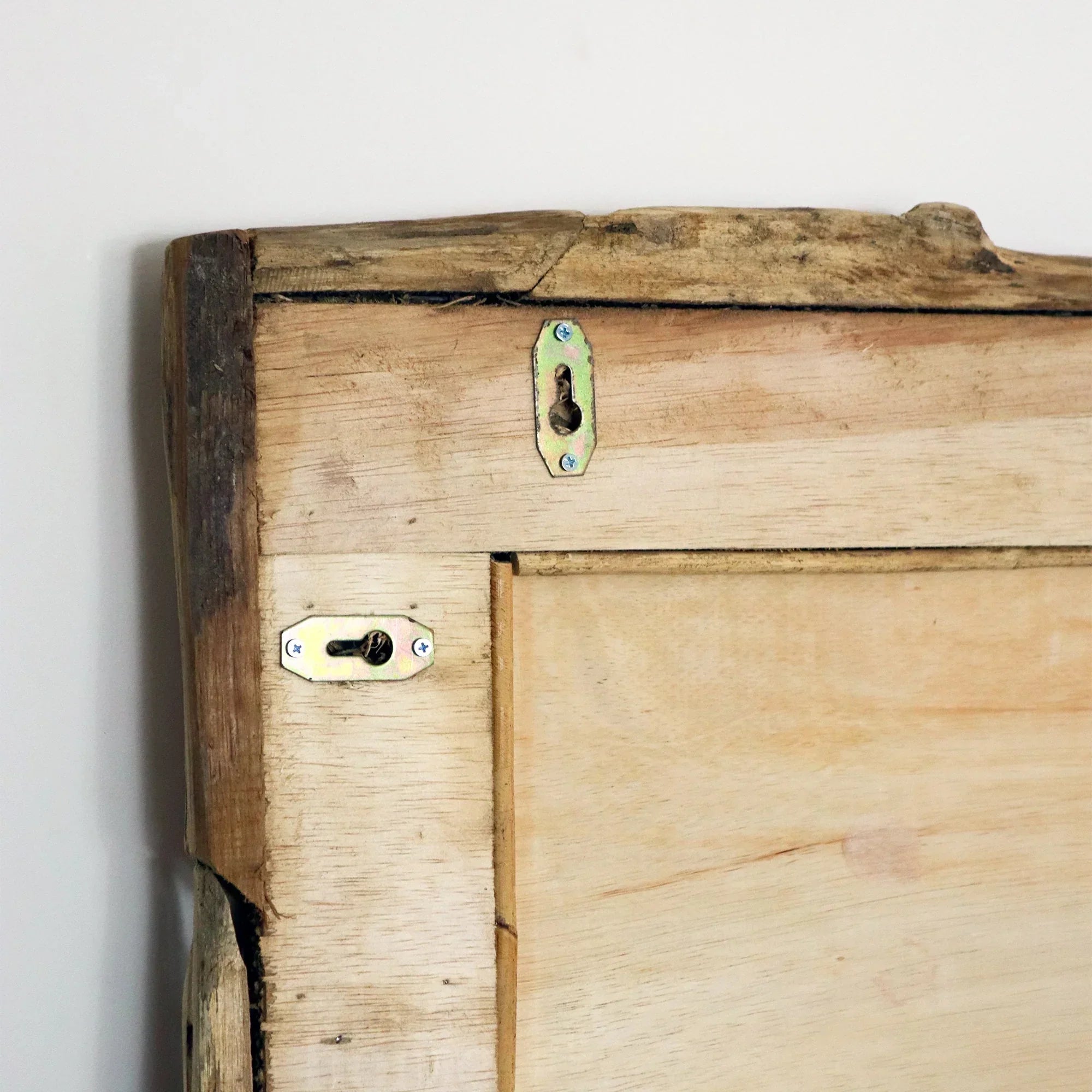 Miroir mural | Cadre en bois de teck recyclé et fixation réversible | 71 × 51 cm