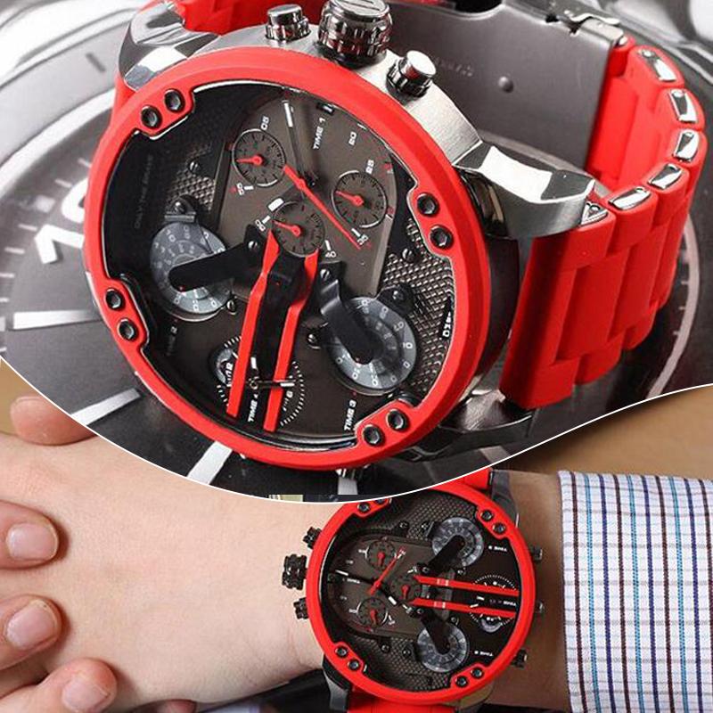 Montre chronographe à quartz en acier inoxydable