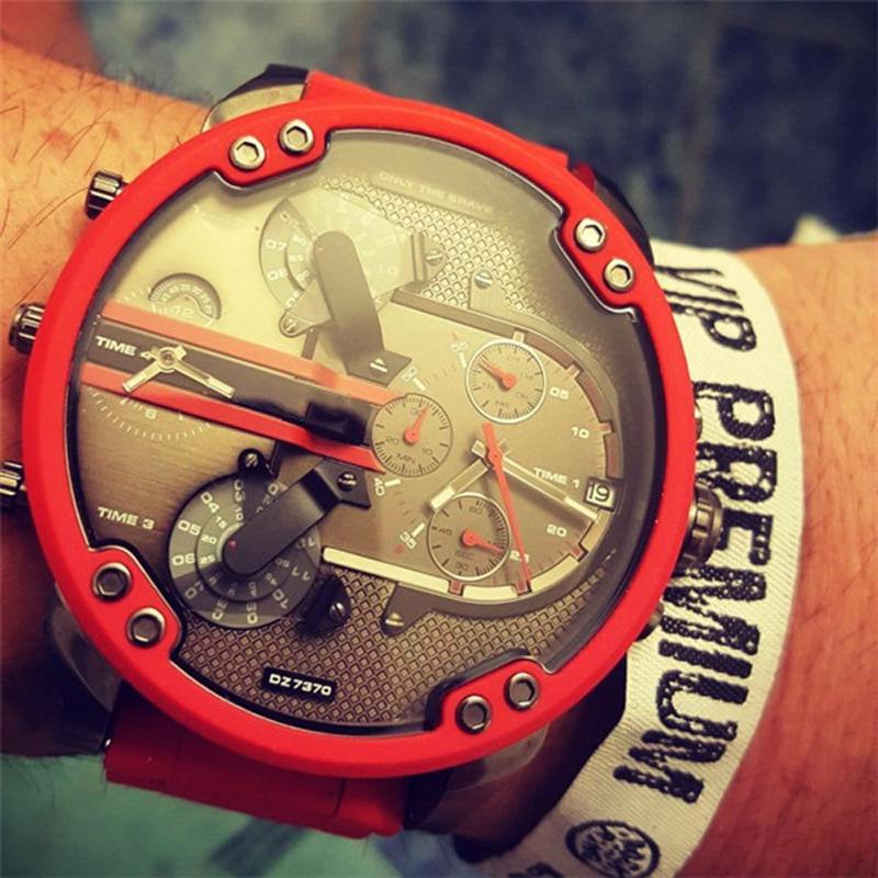 Montre chronographe à quartz en acier inoxydable