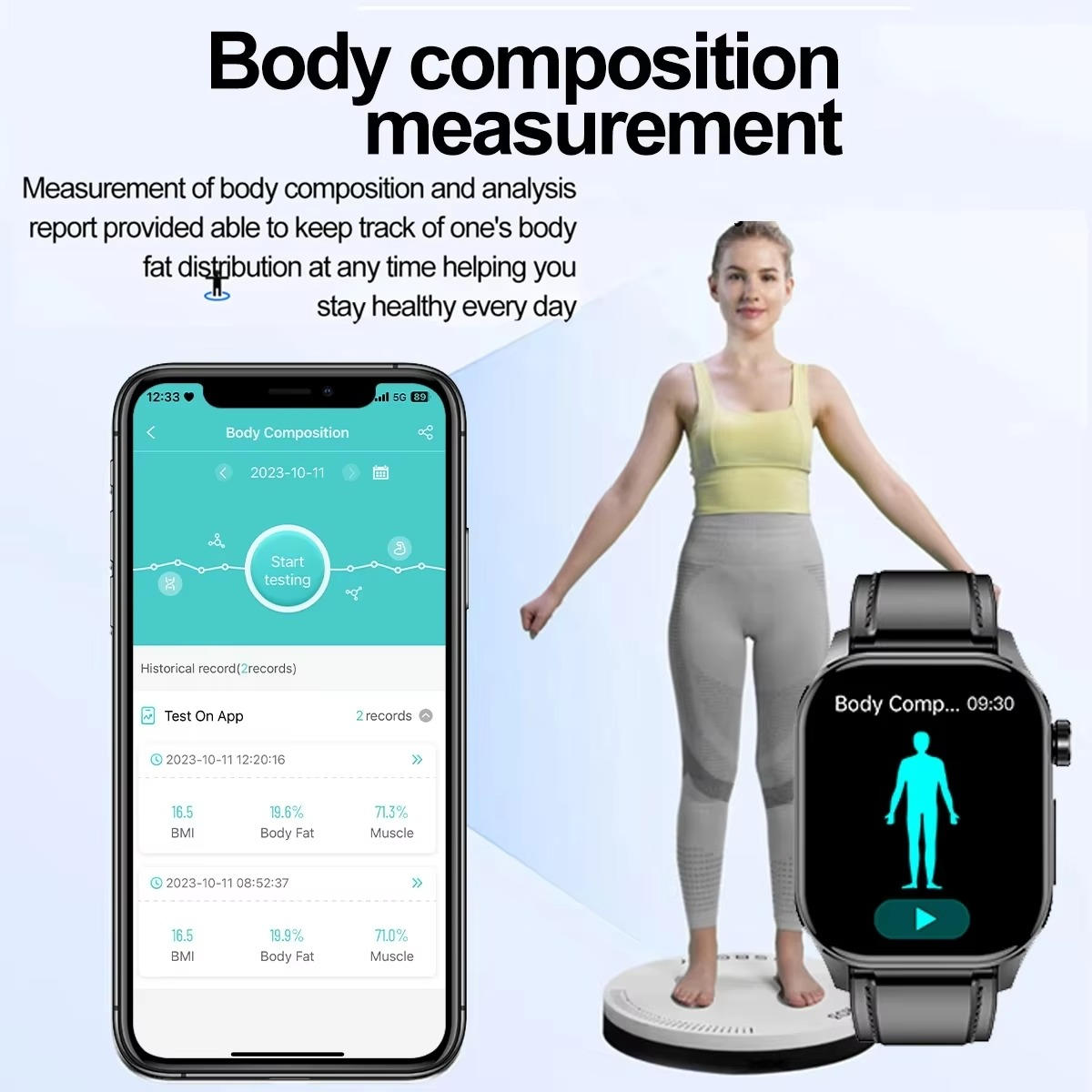 Montre connectée pour seniors avec gestion de la tension artérielle et de la glycémie