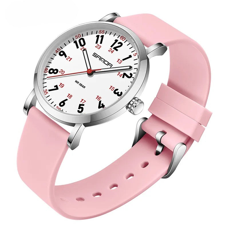 Montre étanche à lecture facile pour femmes professionnelles de santé