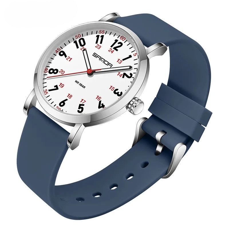 Montre étanche à lecture facile pour femmes professionnelles de santé