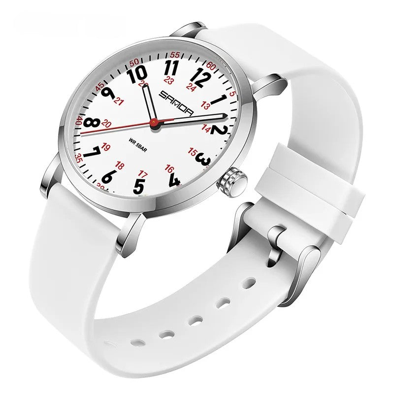 Montre étanche à lecture facile pour femmes professionnelles de santé
