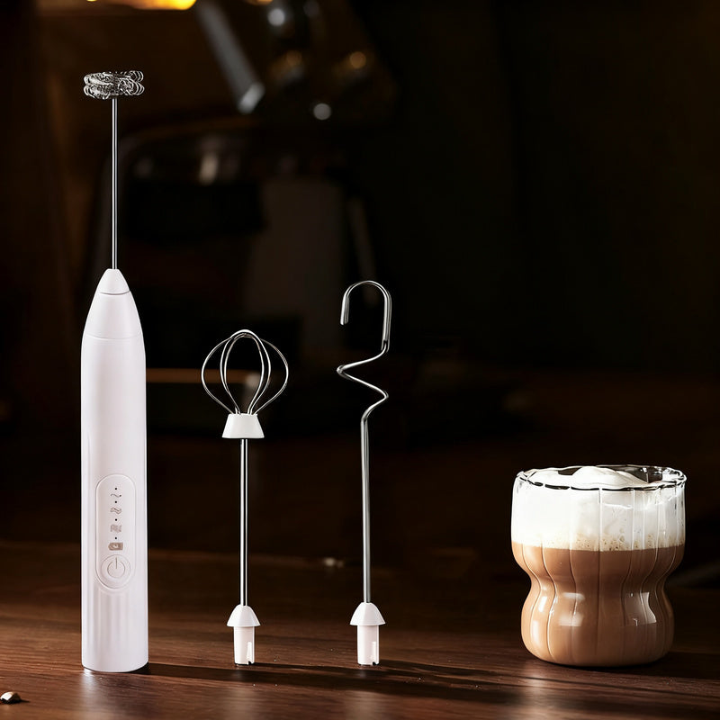 Mousseur à lait électrique, USB-C, multifonctions