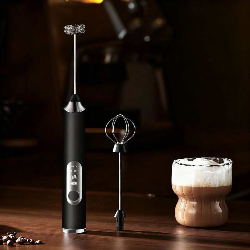 Mousseur à lait électrique, USB-C, multifonctions