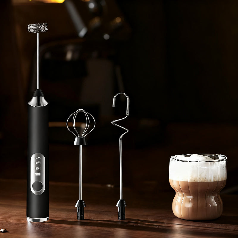 Mousseur à lait électrique, USB-C, multifonctions