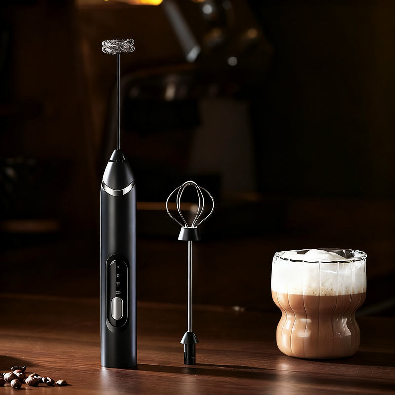 Mousseur à lait électrique, USB-C, multifonctions