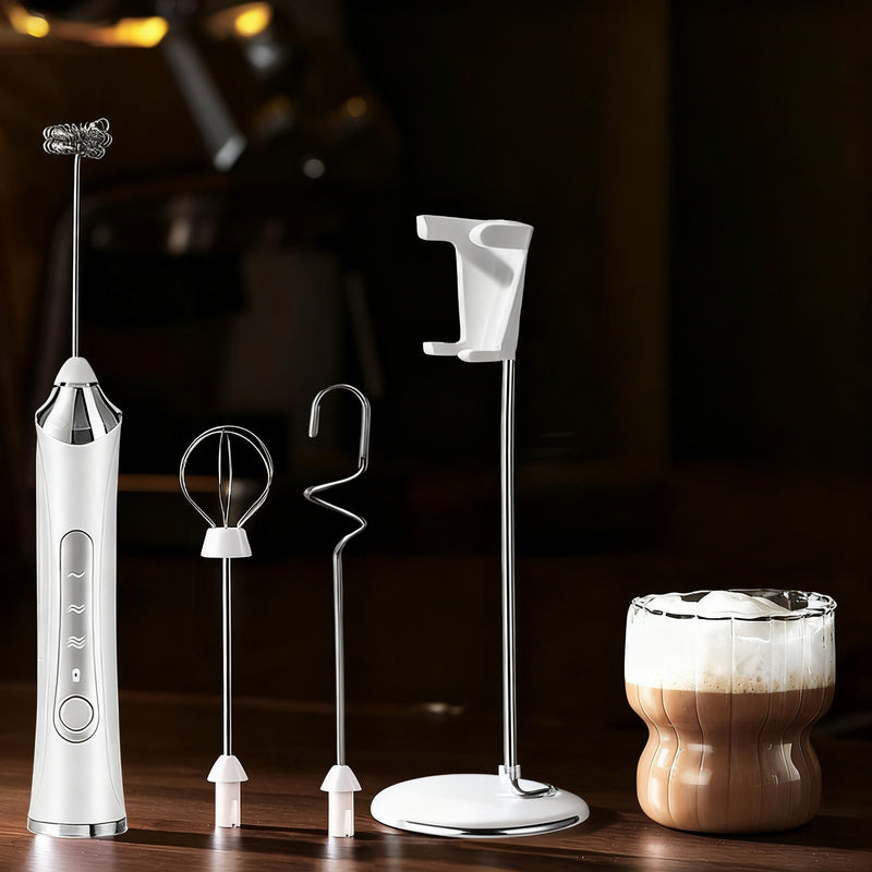 Mousseur à lait électrique, USB-C, multifonctions