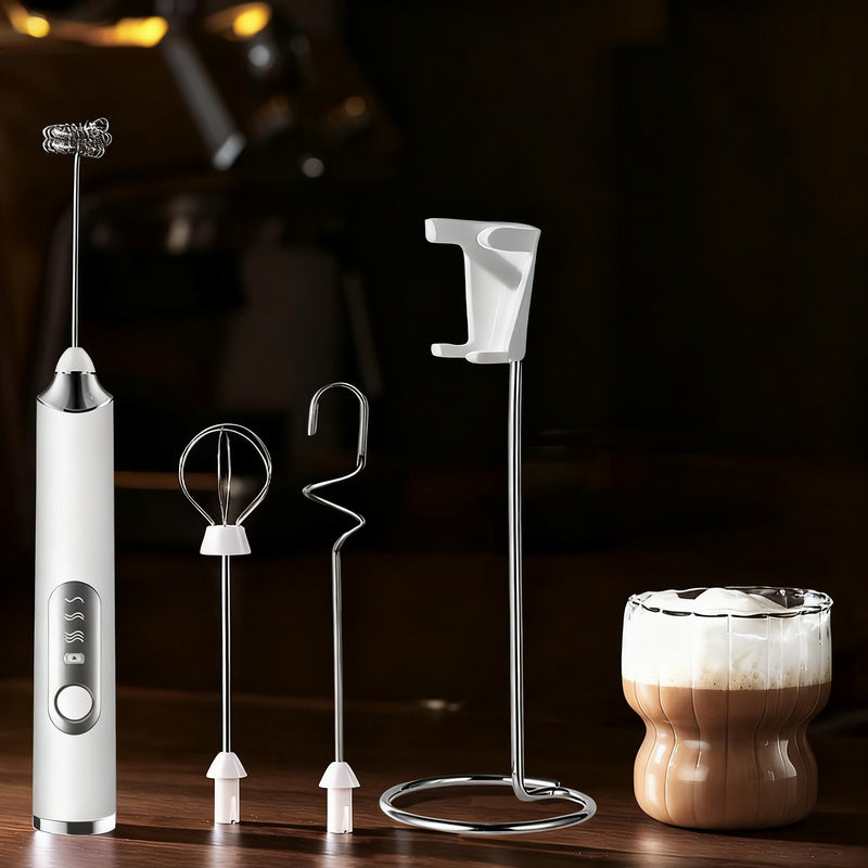 Mousseur à lait électrique, USB-C, multifonctions