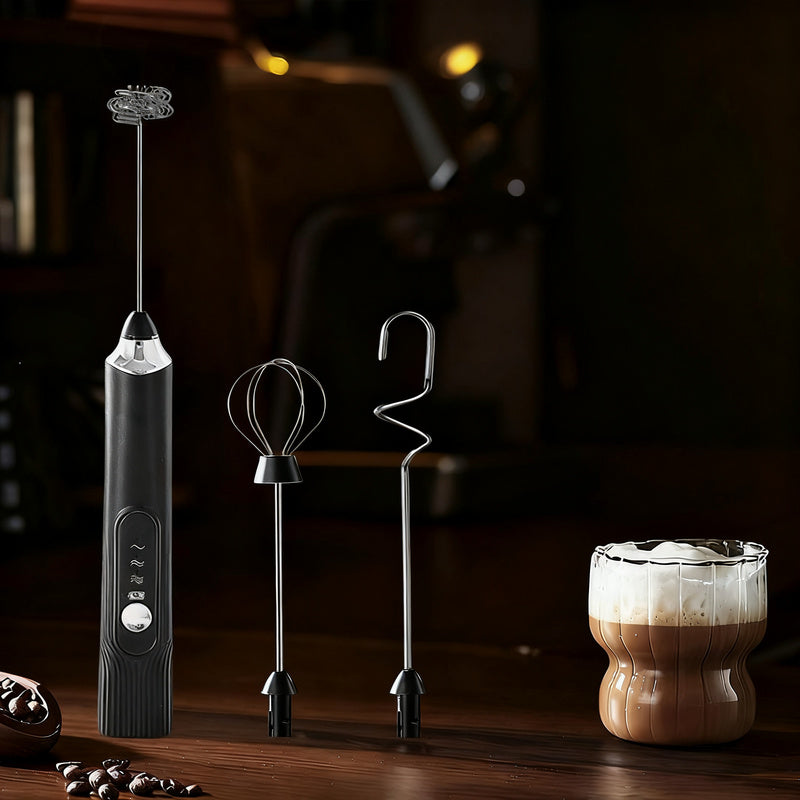 Mousseur à lait électrique, USB-C, multifonctions