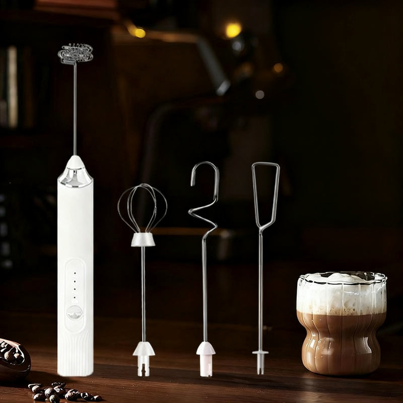 Mousseur à lait électrique, USB-C, multifonctions