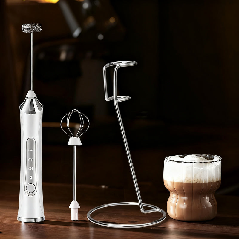 Mousseur à lait électrique, USB-C, multifonctions