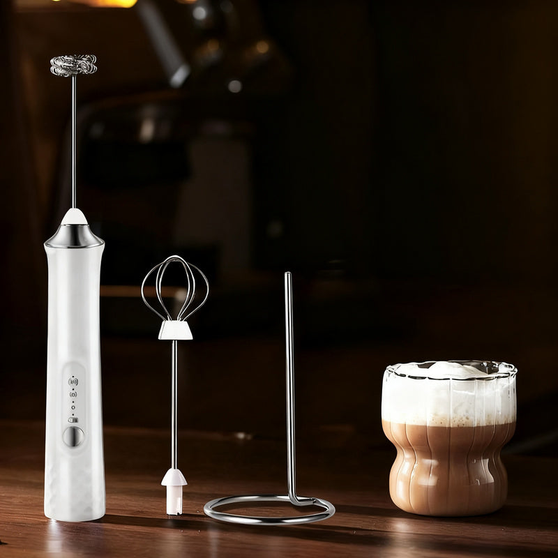 Mousseur à lait électrique, USB-C, multifonctions