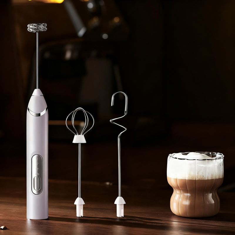 Mousseur à lait électrique, USB-C, multifonctions
