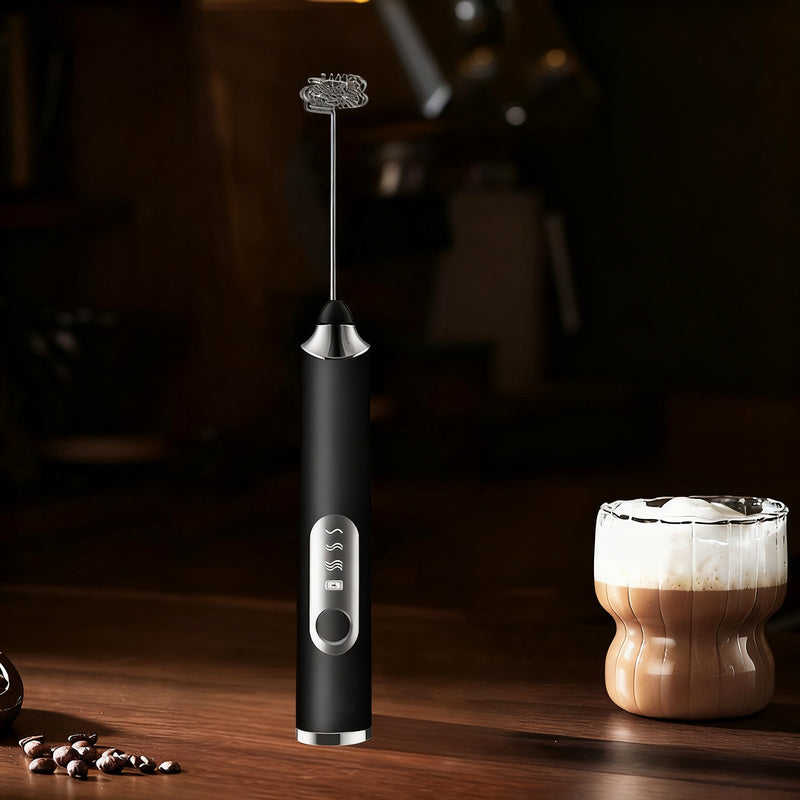 Mousseur à lait électrique, USB-C, multifonctions