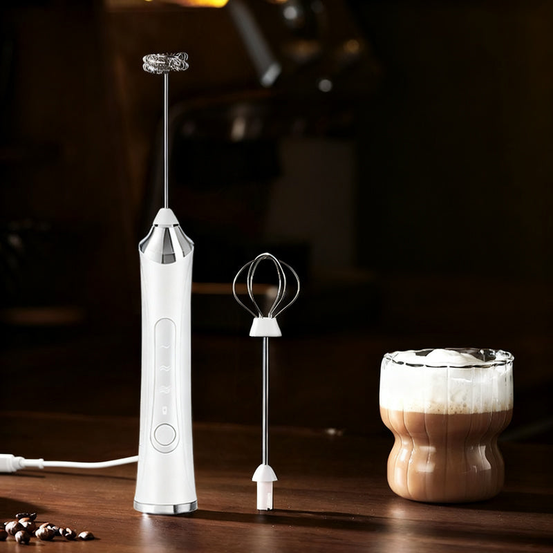 Mousseur à lait électrique, USB-C, multifonctions
