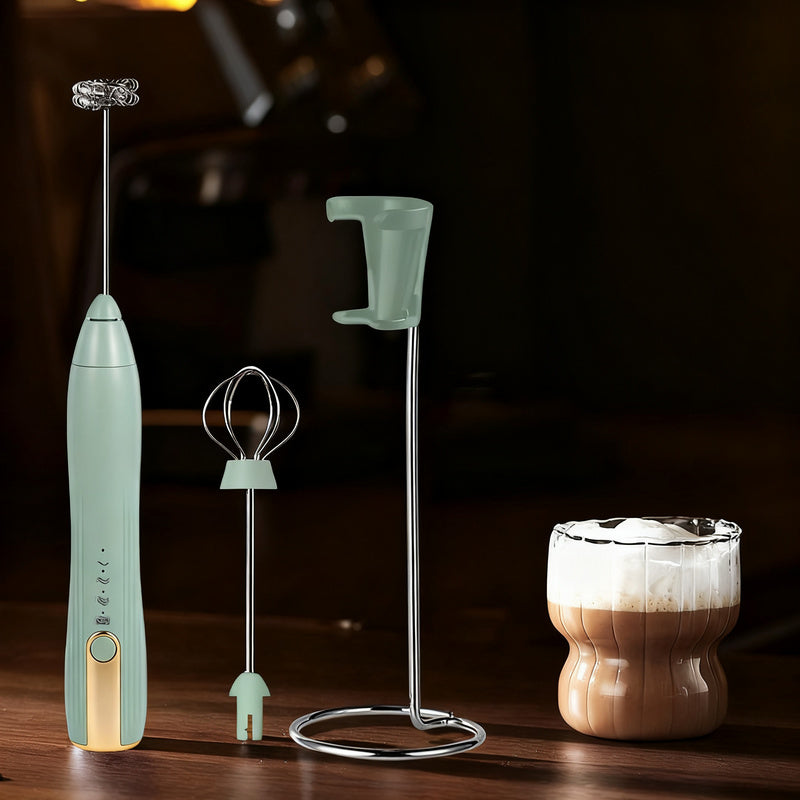 Mousseur à lait électrique, USB-C, multifonctions