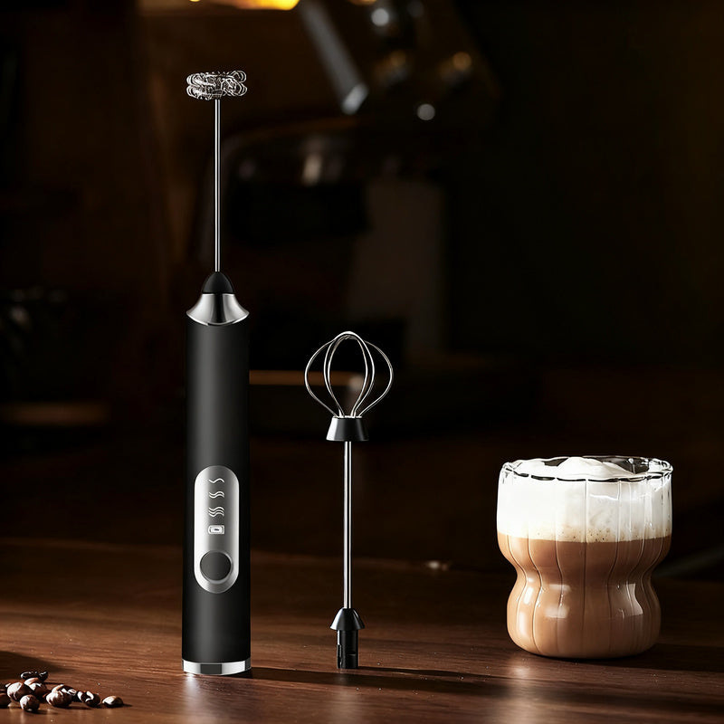 Mousseur à lait électrique, USB-C, multifonctions