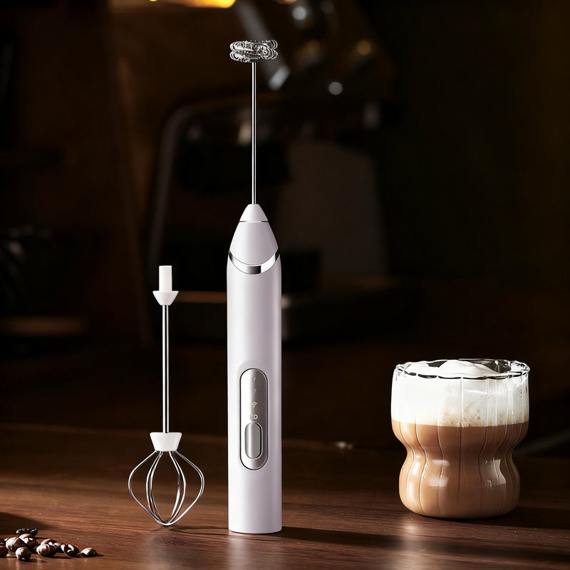 Mousseur à lait électrique, USB-C, multifonctions