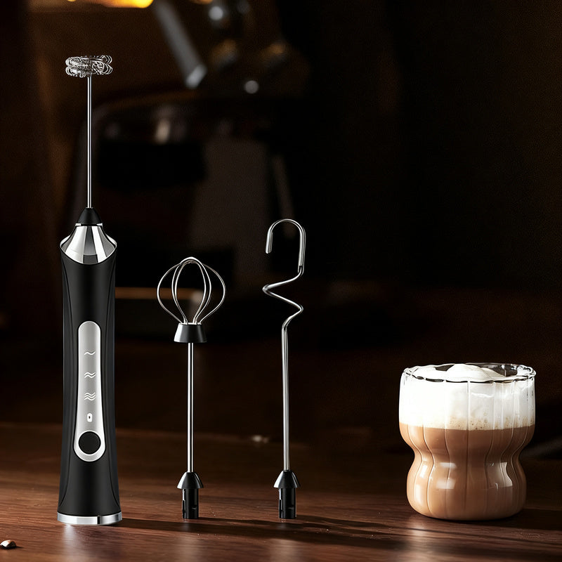 Mousseur à lait électrique, USB-C, multifonctions