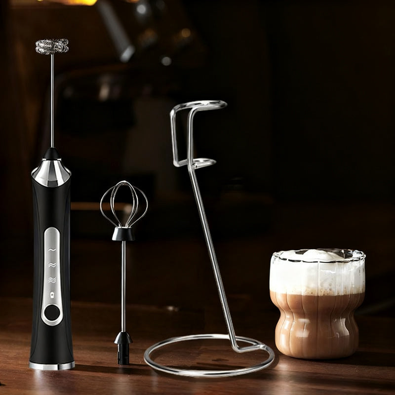 Mousseur à lait électrique, USB-C, multifonctions