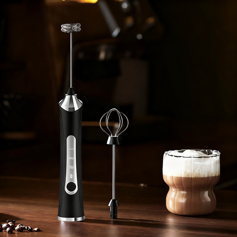Mousseur à lait électrique, USB-C, multifonctions