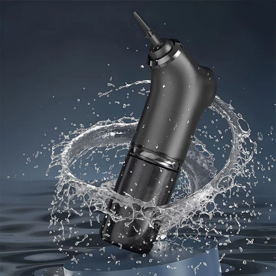 Nettoyeur de cérumen électrique pour adultes et enfants | Pression du jet d'eau réglable | Embout en silicone souple, ir