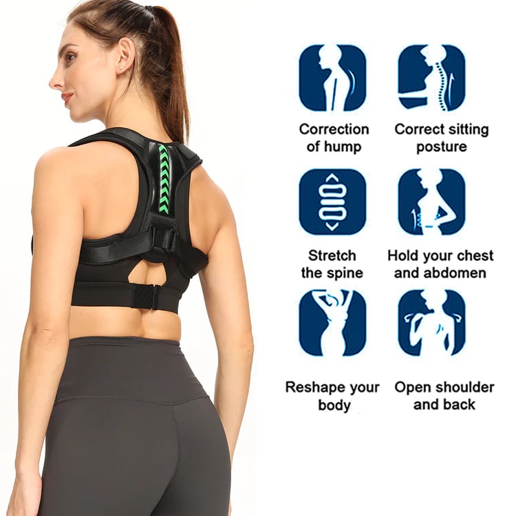 Orthèse dorsale invisible pour la posture - À porter sous les vêtements, tailles S à XL