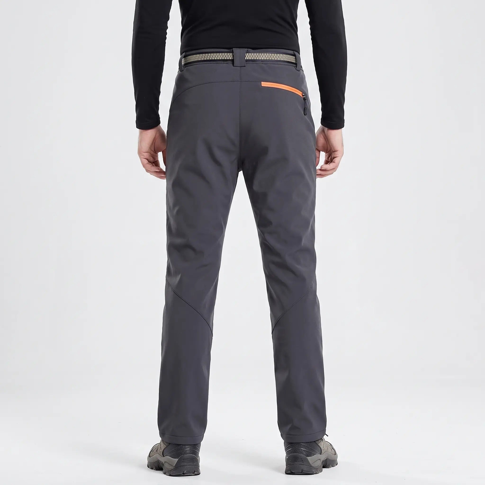 Pantalon de randonnée pour homme avec doublure polaire et résistance à l'eau