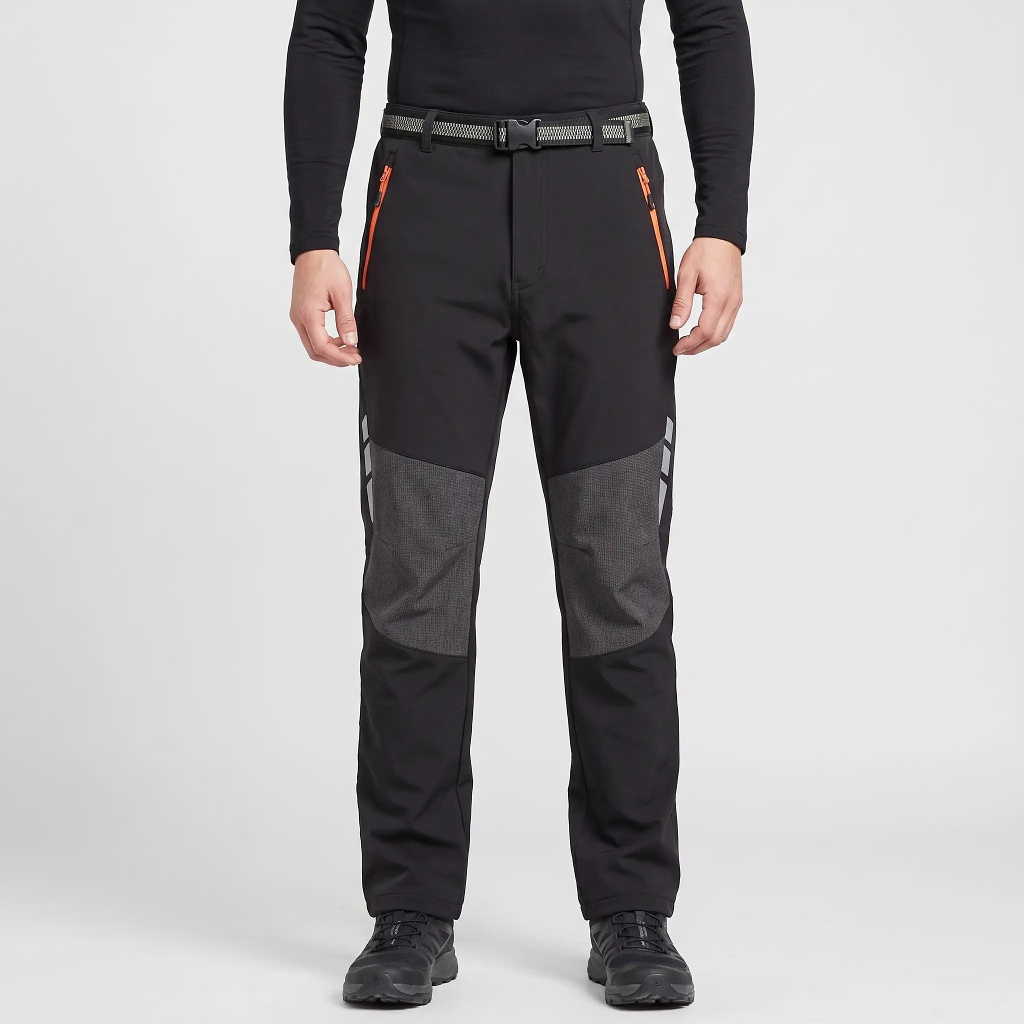 Pantalon de randonnée pour homme avec doublure polaire et résistance à l'eau
