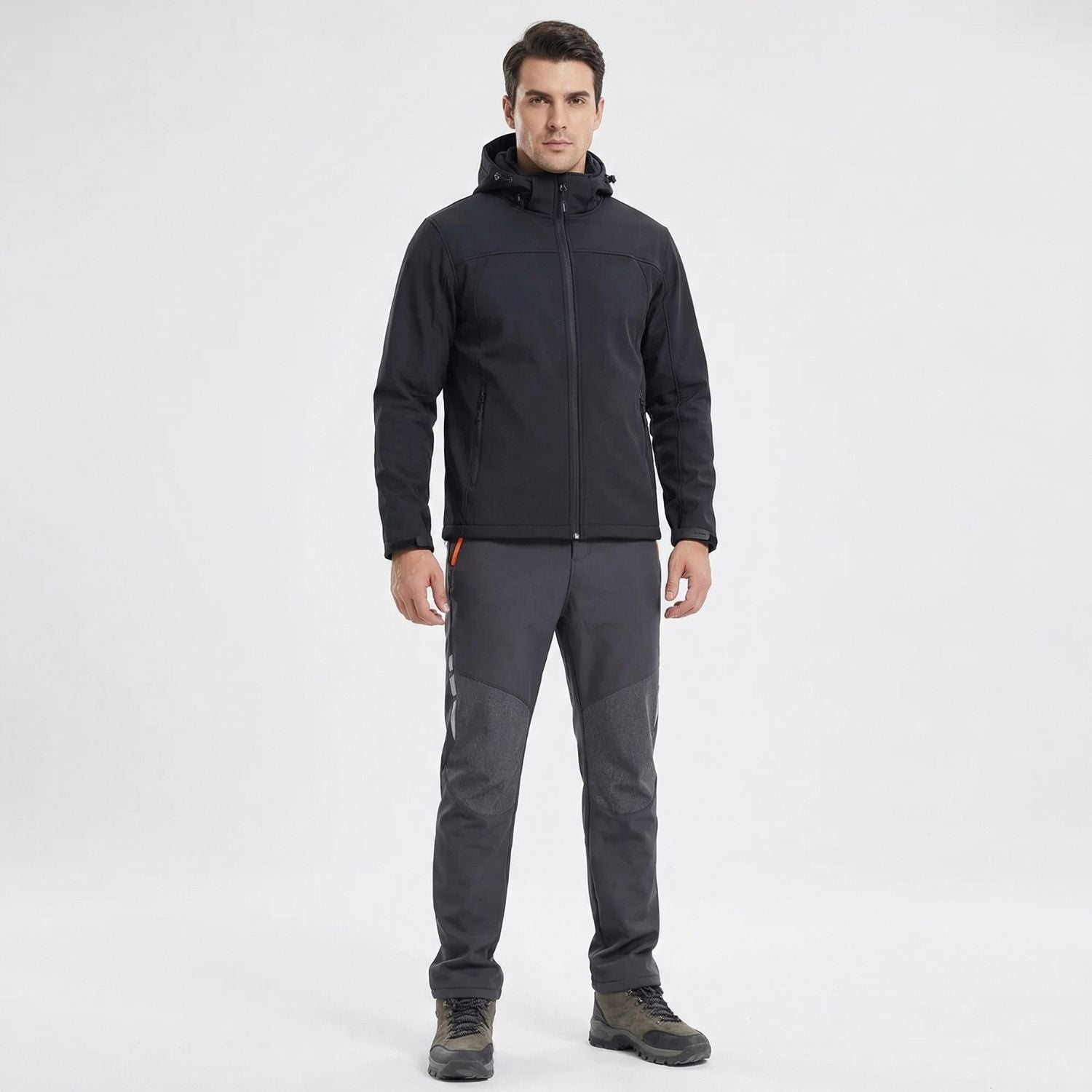 Pantalon de randonnée pour homme avec doublure polaire et résistance à l'eau