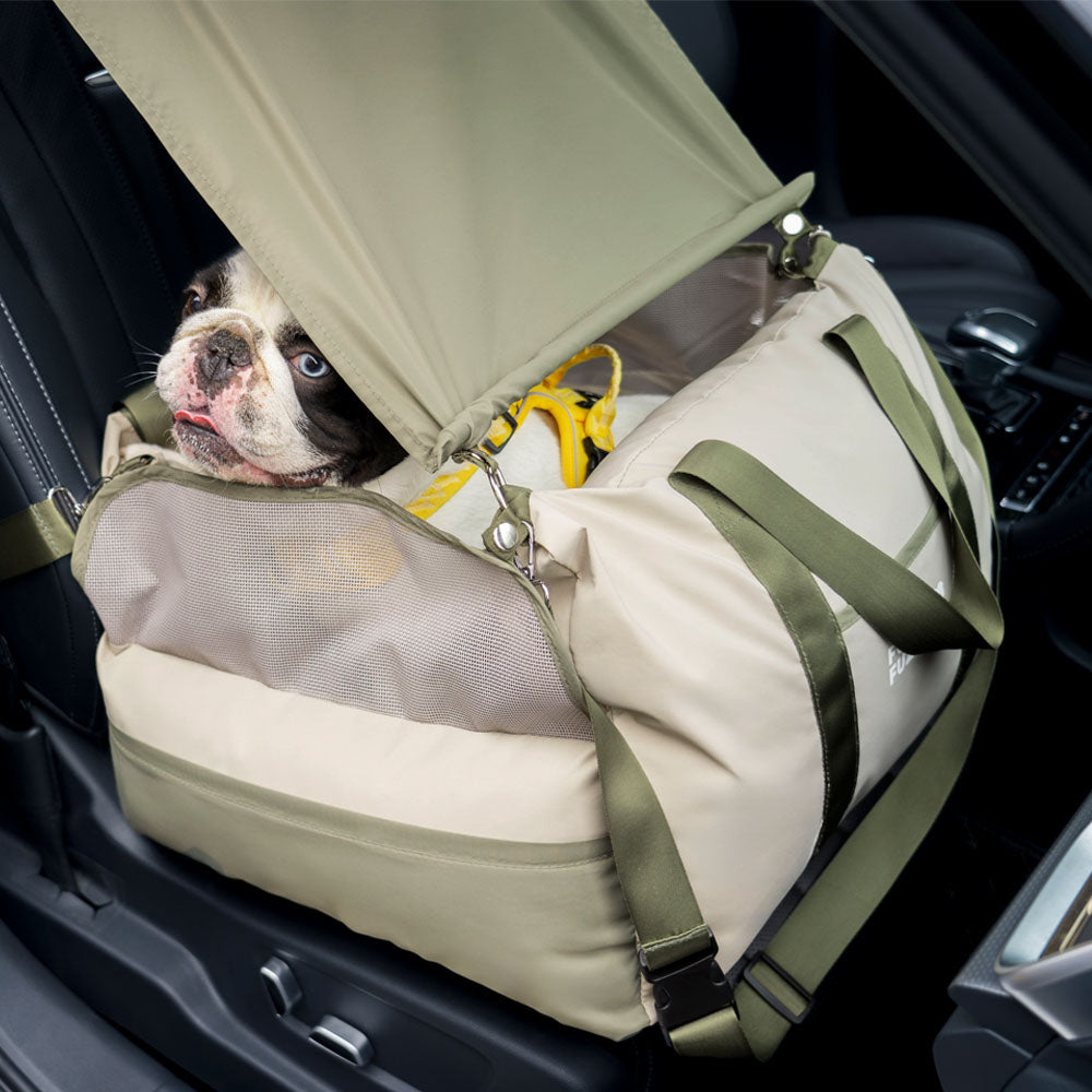 Pare-soleil de siège auto pour chiens - Protection UV et respirant