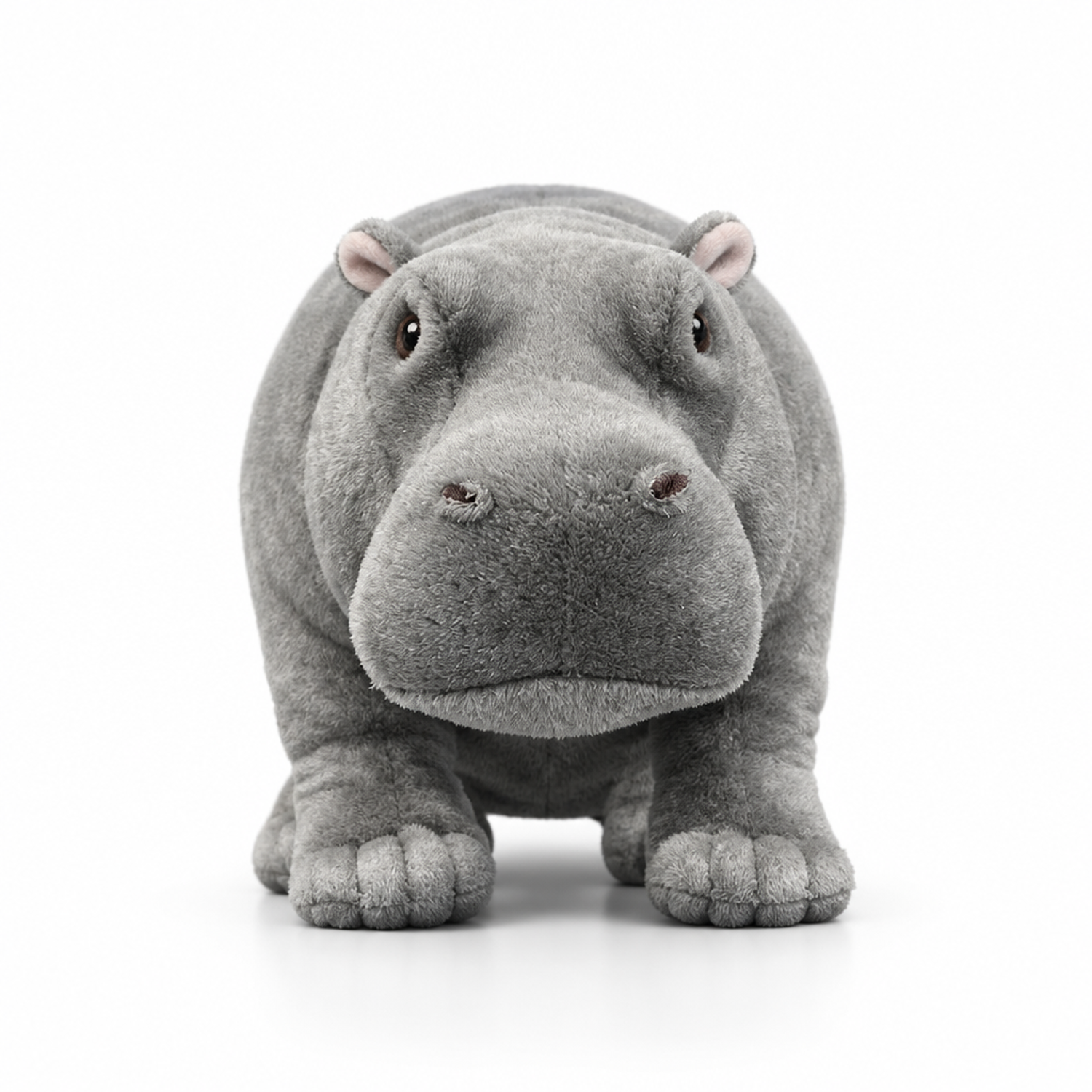 Peluche hippopotame réaliste - Animal en peluche doux et réaliste, 3 ans et plus