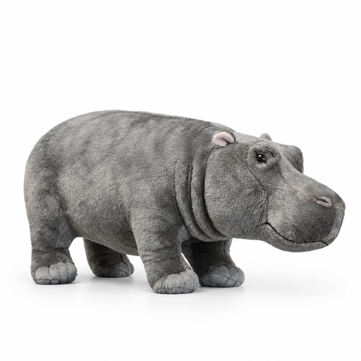Peluche hippopotame réaliste - Animal en peluche doux et réaliste, 3 ans et plus