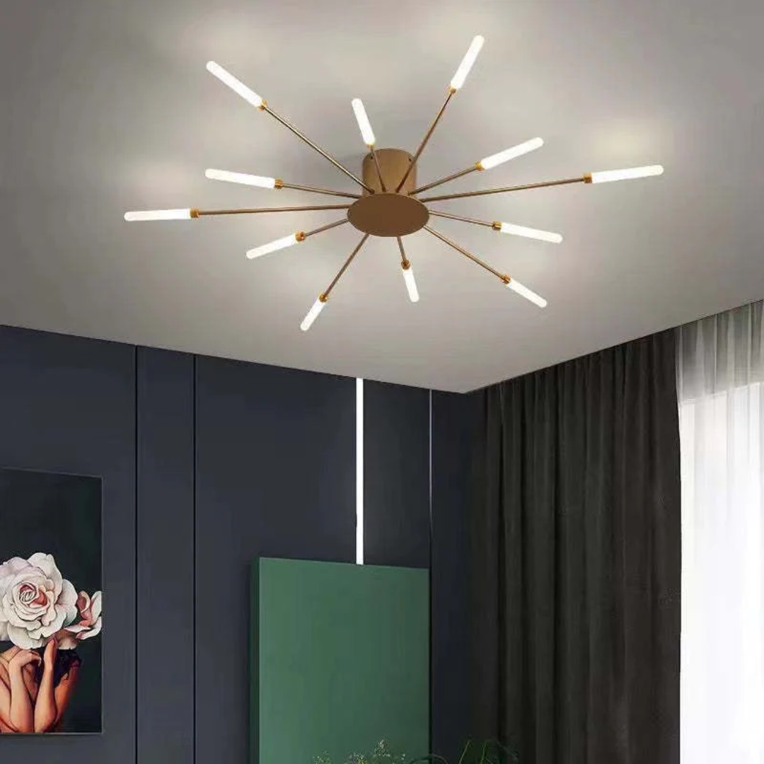 Plafonnier LED moderne grand format LumenMax, économe en énergie