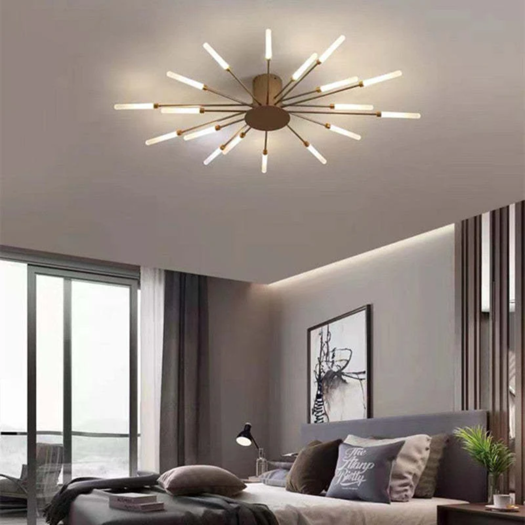Plafonnier LED moderne grand format LumenMax, économe en énergie