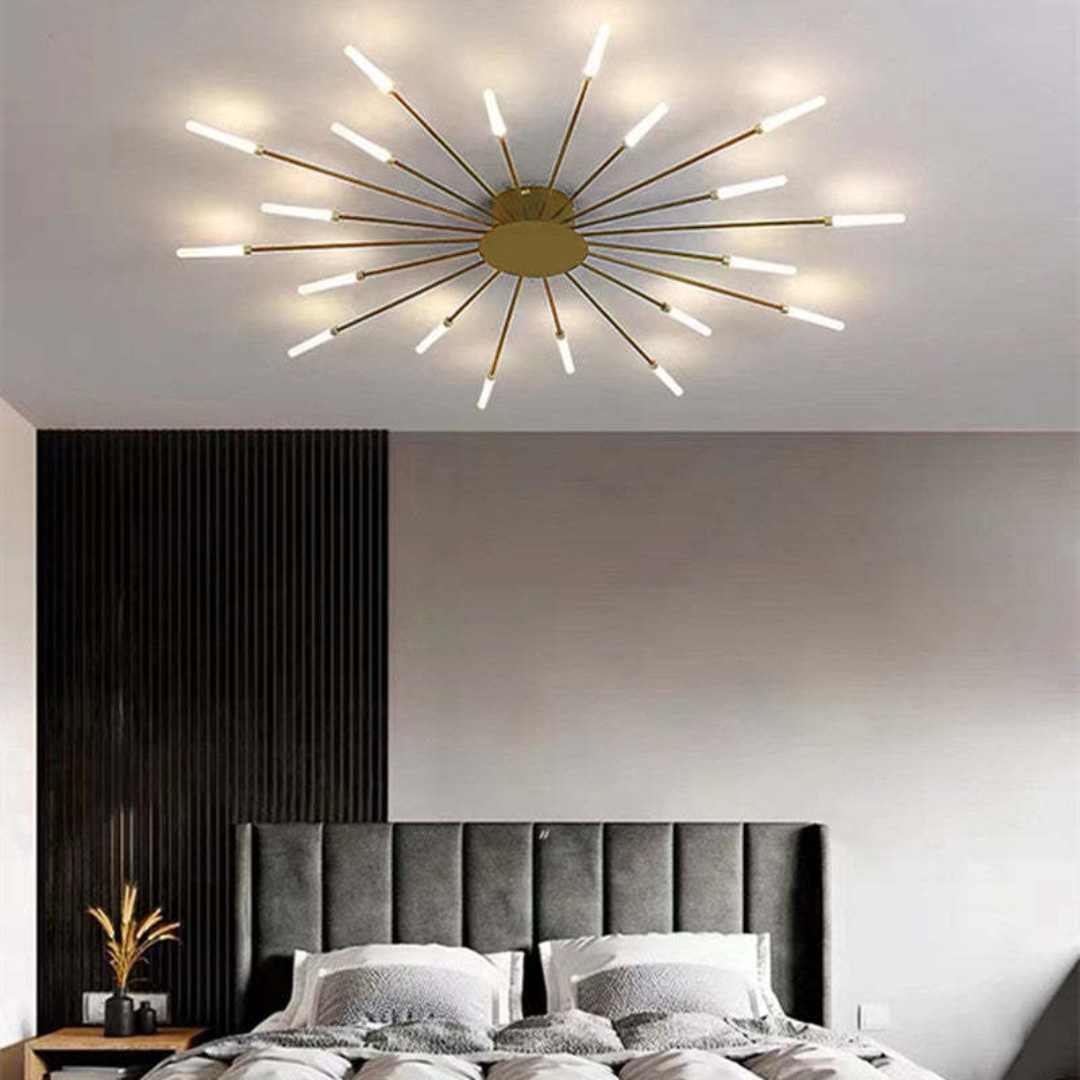 Plafonnier LED moderne grand format LumenMax, économe en énergie