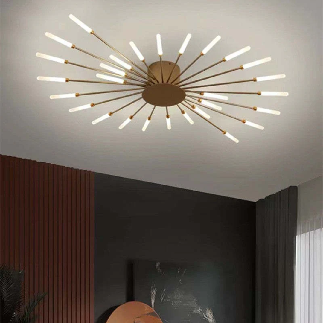 Plafonnier LED moderne grand format LumenMax, économe en énergie