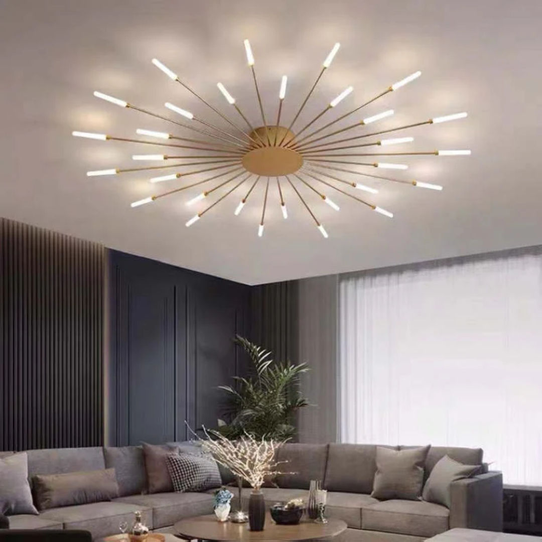 Plafonnier LED moderne grand format LumenMax, économe en énergie