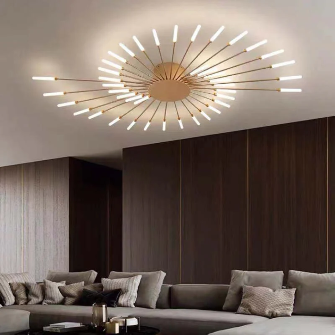 Plafonnier LED moderne grand format LumenMax, économe en énergie
