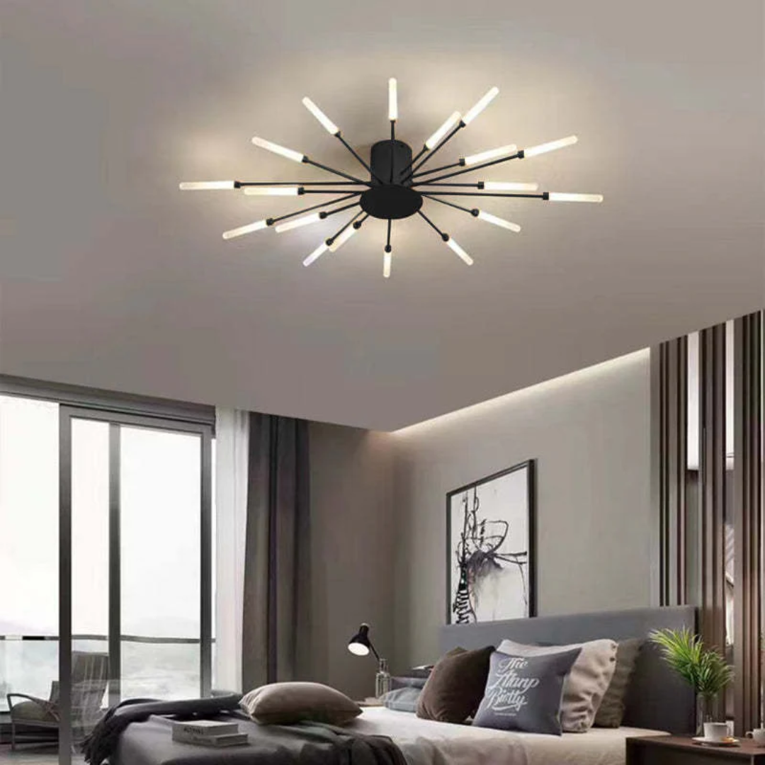 Plafonnier LED moderne grand format LumenMax, économe en énergie