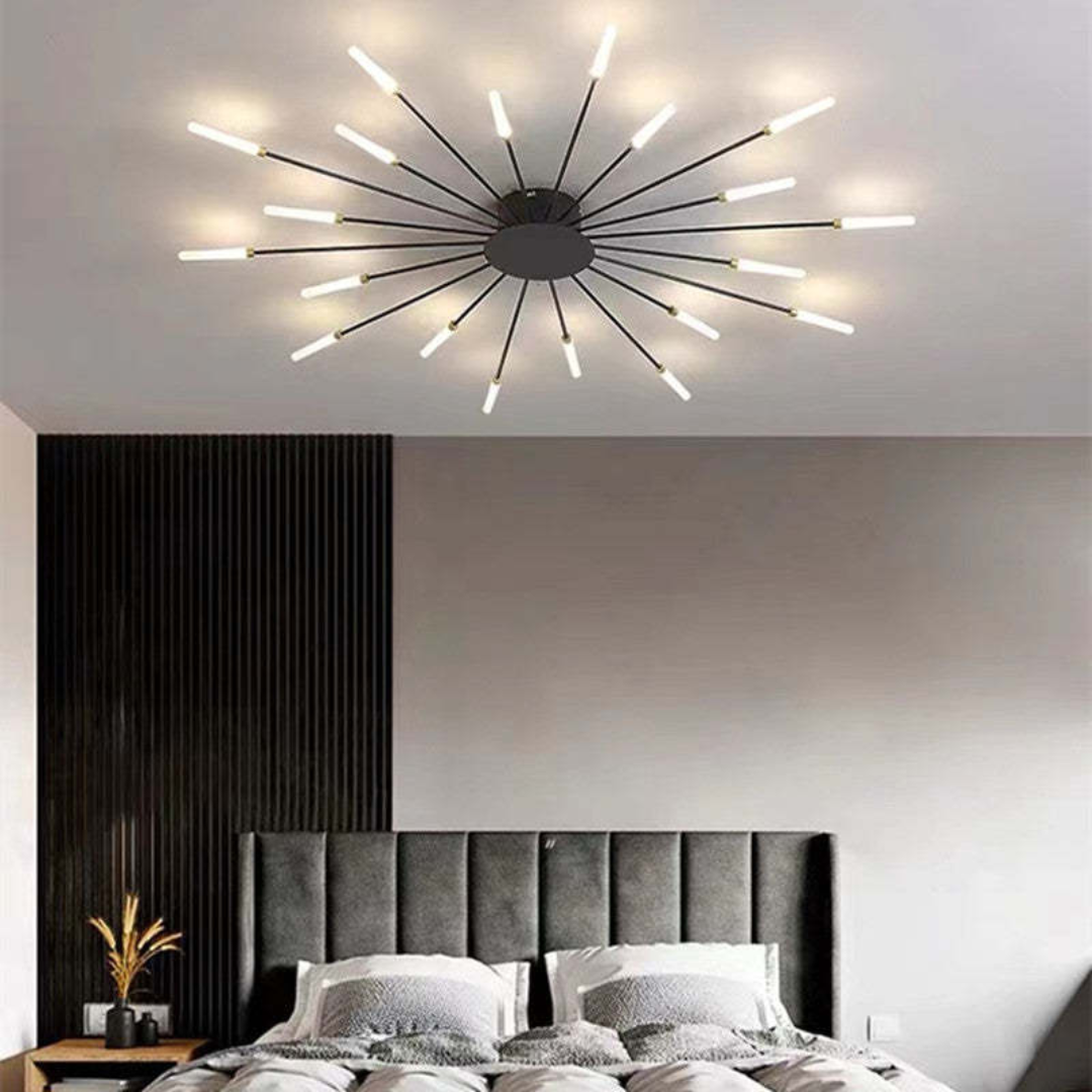 Plafonnier LED moderne grand format LumenMax, économe en énergie