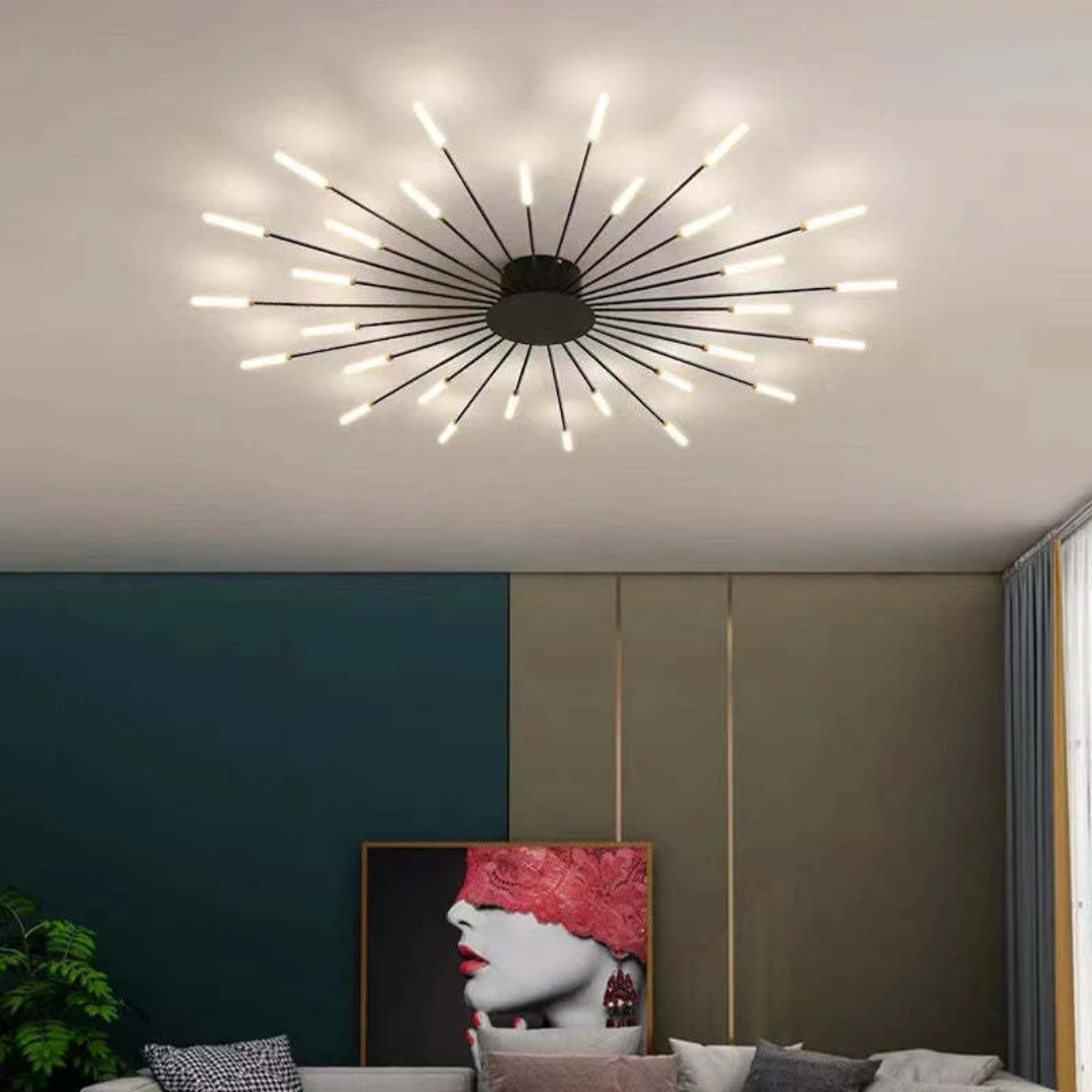 Plafonnier LED moderne grand format LumenMax, économe en énergie